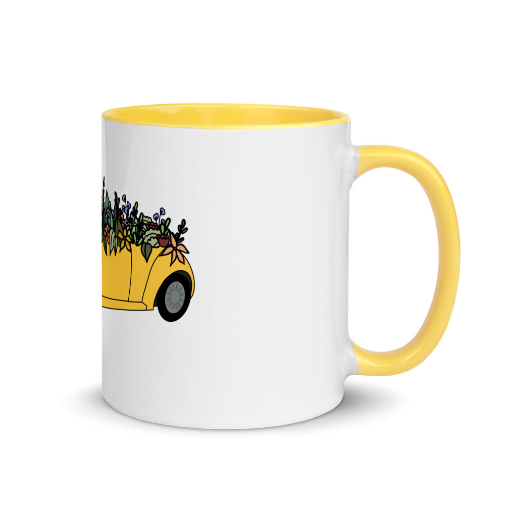 Cruisin' In The Cutie Car Mug with Color Inside