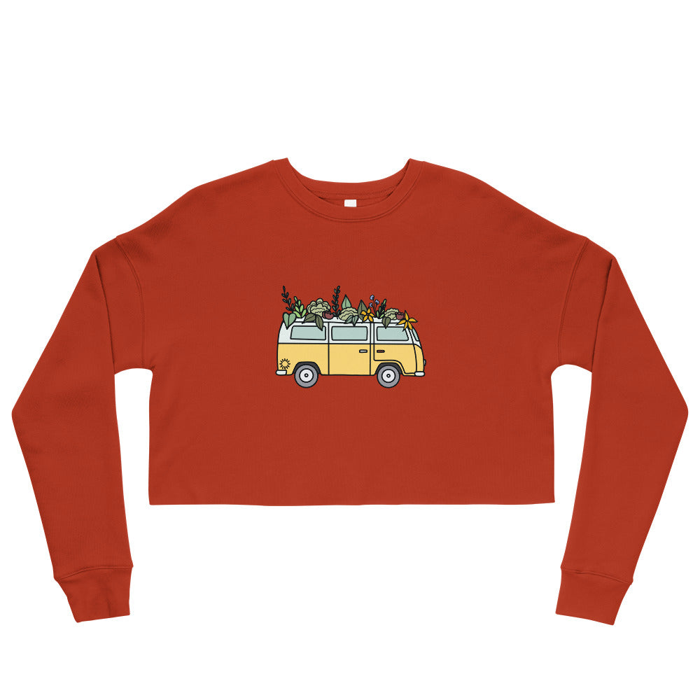 Groovy Bus Crop Sweatshirt