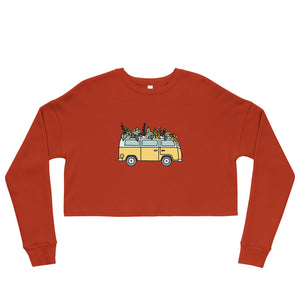 Groovy Bus Crop Sweatshirt