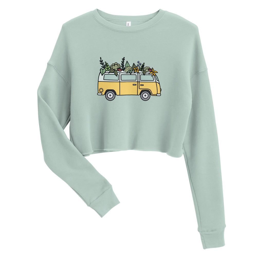 Groovy Bus Crop Sweatshirt