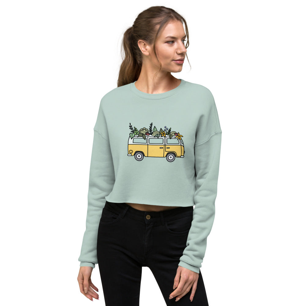 Groovy Bus Crop Sweatshirt