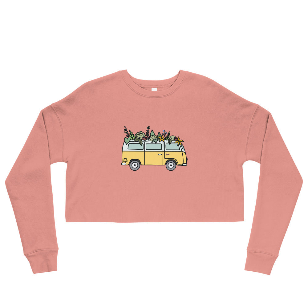 Groovy Bus Crop Sweatshirt